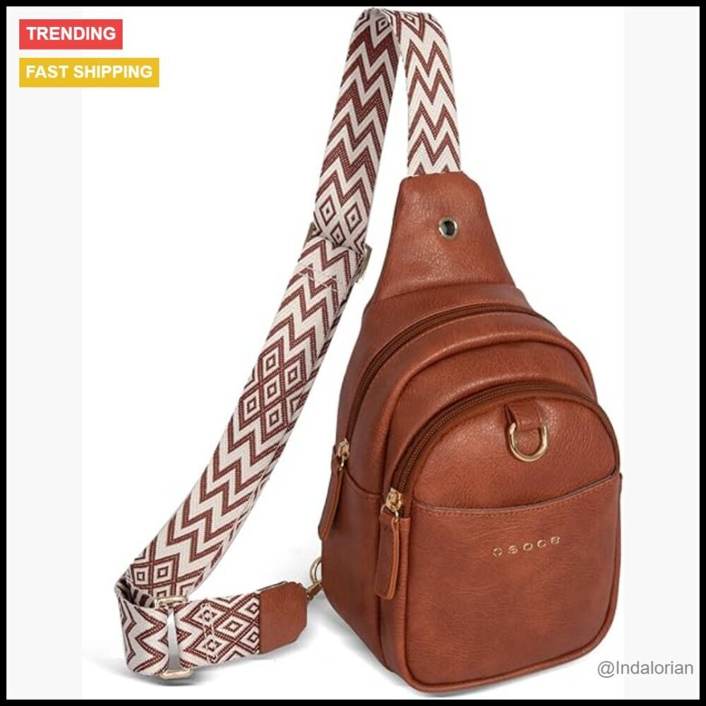 Matte PU Leather Crossbody Sling Bag Anti-Theft Adjustable Strap Travel Chic